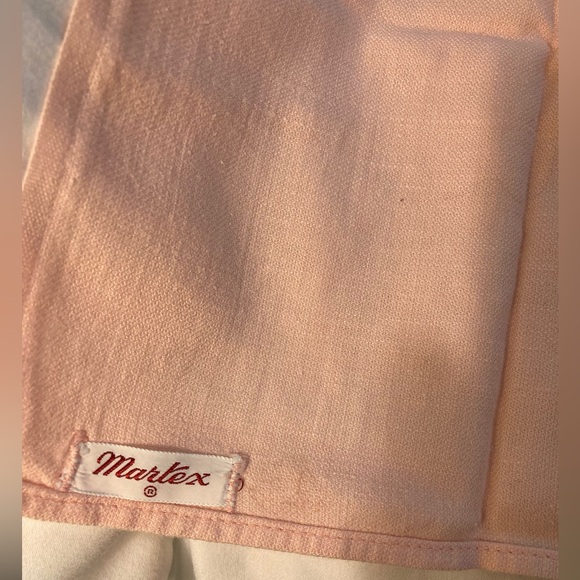 Hand Embroidered Hand-towel. Pretty pink w black embroidery. 20x27” NWOT - Picture 5 of 6